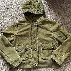 Abercrombie and Fitch Green Utility Jacket